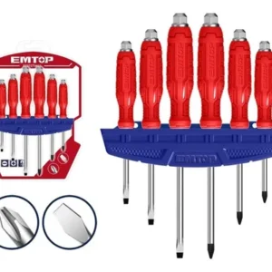 DESTORNILLADORES DE GOLPE EMTOP SET X 6 PCS PL/PH ESSTGT0601