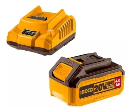 CARGADOR 2AH Y BATERIA 4AH BLISTER-INGCO FBCPK1214-4 - Imagen 2