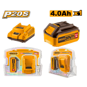CARGADOR 2AH Y BATERIA 4AH BLISTER-INGCO FBCPK1214-4