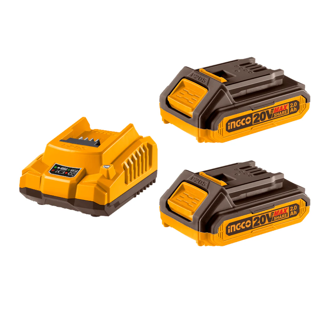 CARGADOR 2AH Y 2 BATERIAS 2AH BLISTER-INGCO FBCPK1222-4 - Imagen 2