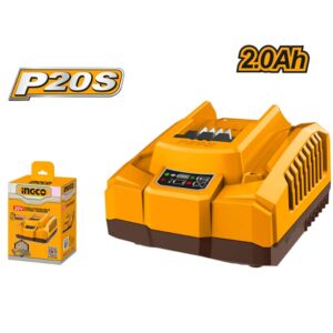 CARGADOR BATERIA 20V 2.0 AH IND-INGCO FCLI2001-4