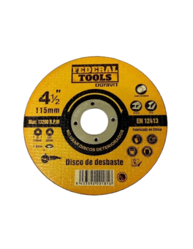 DISCO DE CORTE 115MM X 1.00 FEDERAL TOOLS FT-C 11 115 102