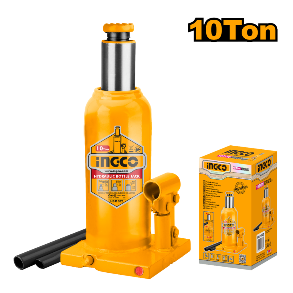 GATO CRIQUE BOTELLA HASTA 10TN HIDRAULICO-INGCO HBJ1002