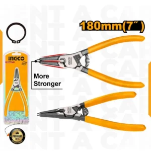 PINZA SEEGER RECTA EXTERNA 7'' /180MM - INGCO HCCP261801