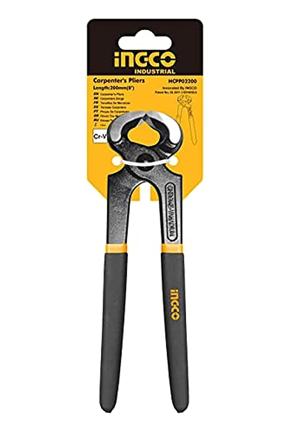TENAZA CARPINTERO 8` /200MM-INGCO HCPP02200