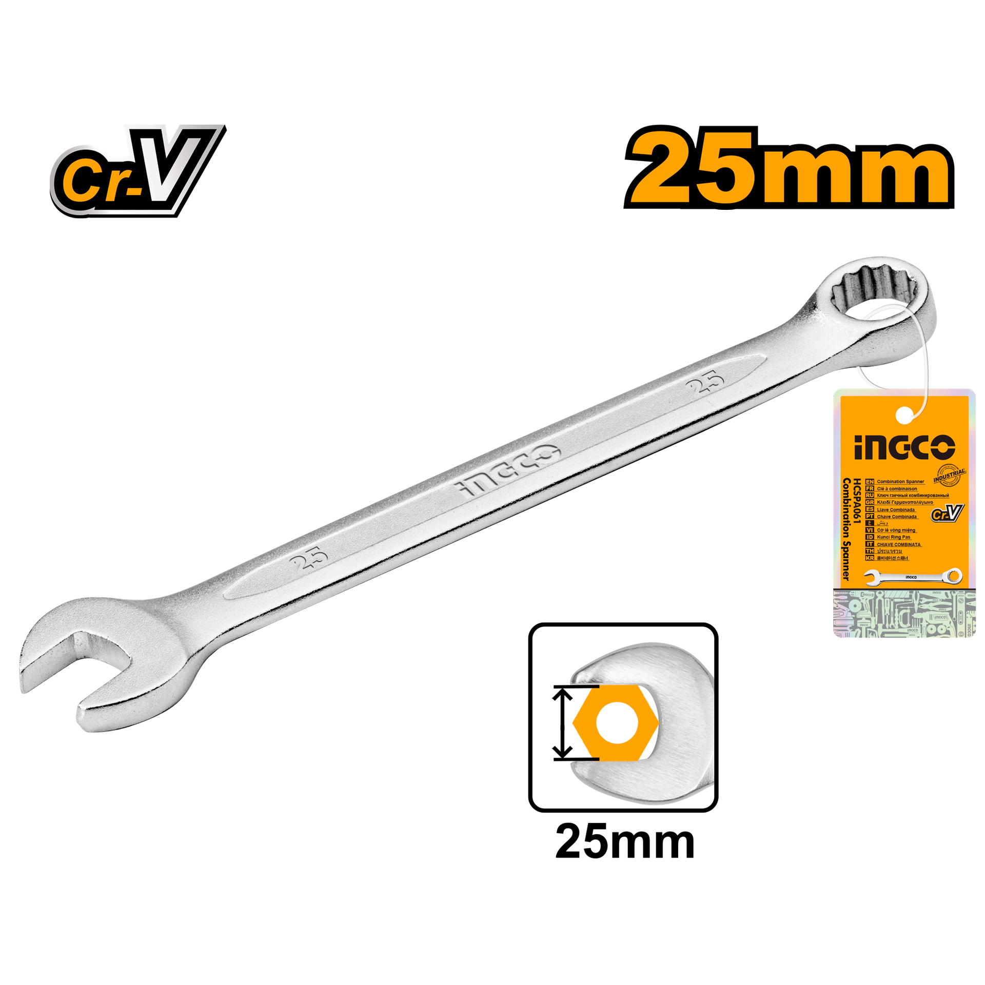 LLAVE COMBINADA DE 25MM INDUSTRIAL HCSPA251