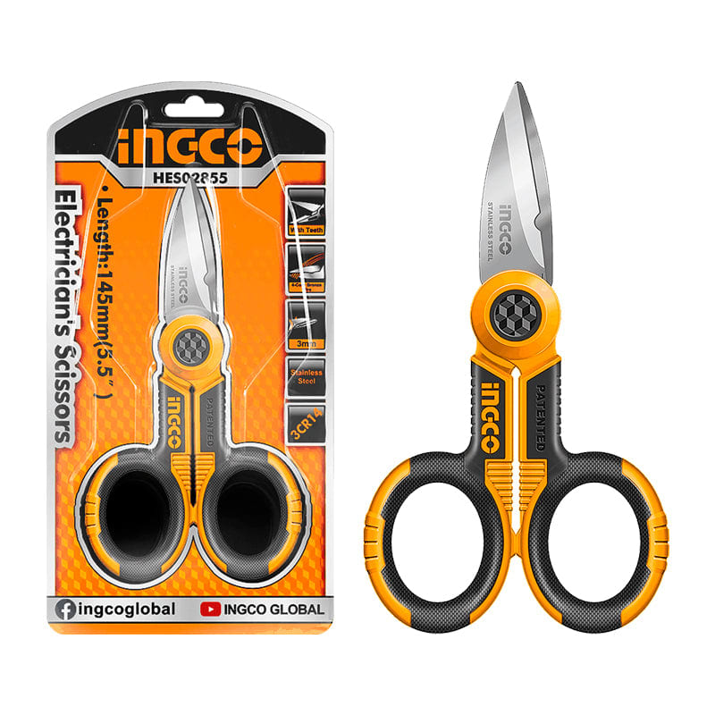 TIJERA ELECTRICISTA 5,5"/145MM-INGCO HES02855