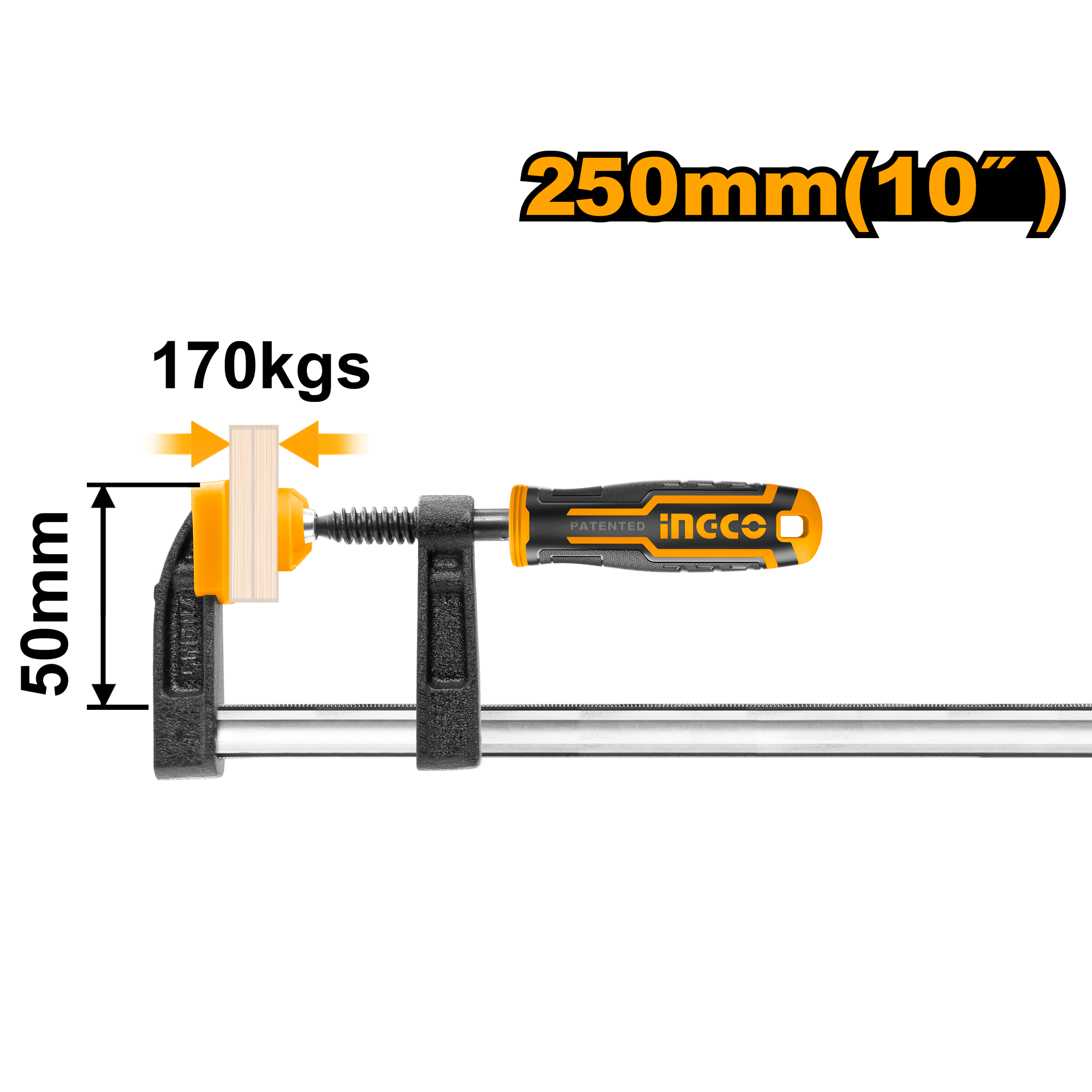 PRENSA SARGENTO F 50 X250MM INDUSTRIAL HFC020503