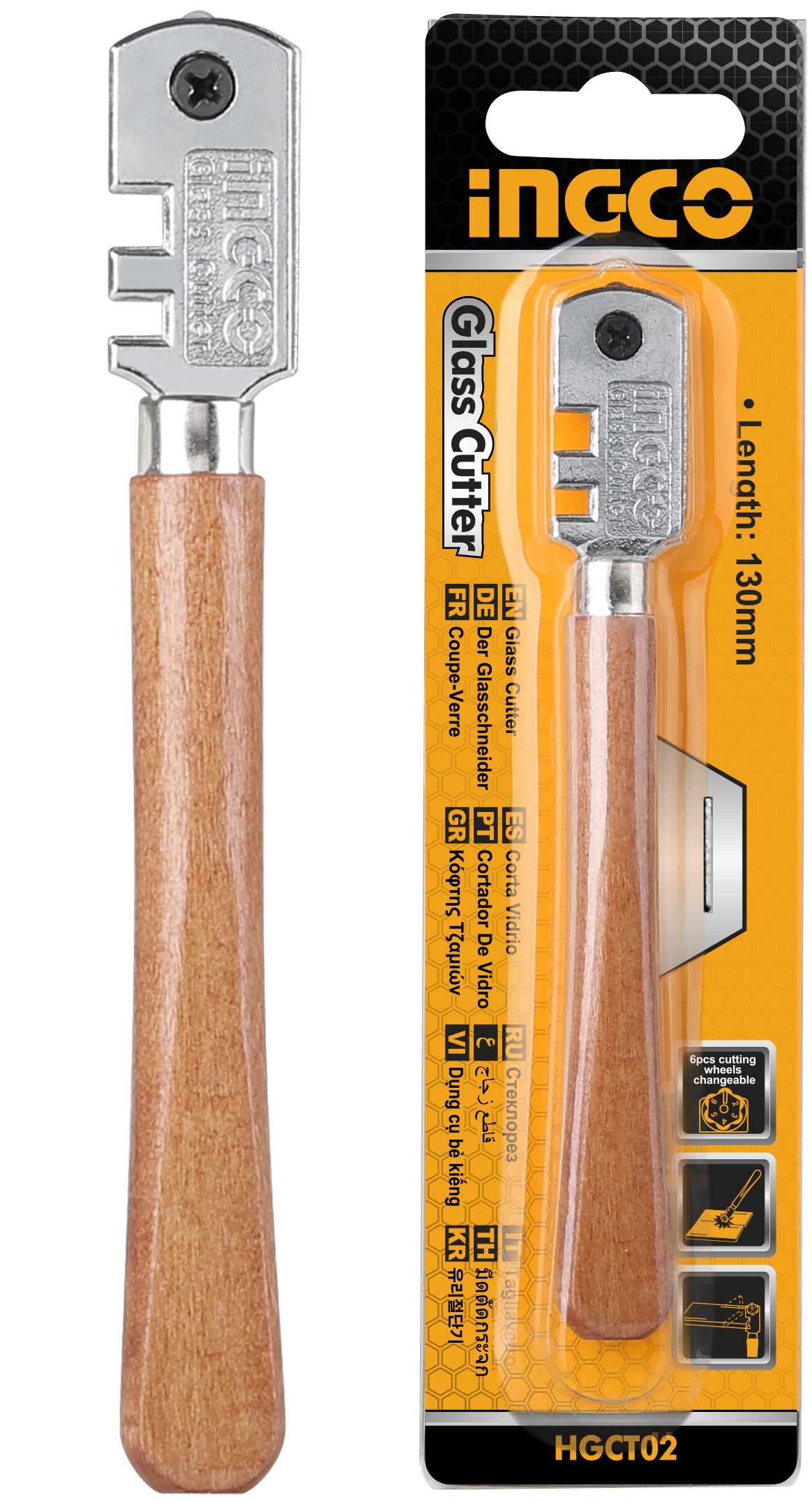 CORTA VIDRIOS 130MM HGCT02