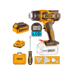 PISTOLA DE CALOR 20v-CON KIT-INGCO HGLI20035-4