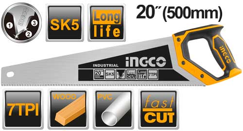 SERRUCHO 20` /500MM -INGCO HHAS28500