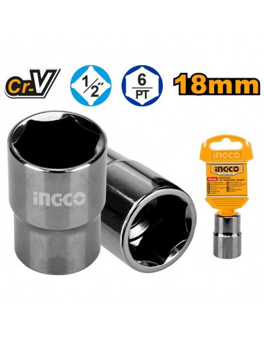 BOCALLAVES HEXAG 18MM ENCASTRE 1/2'' - INGCO HHAST12181 - Imagen 2