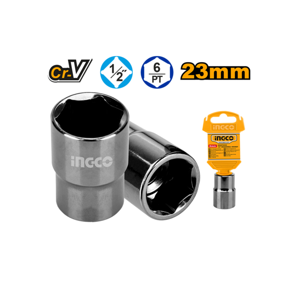 BOCALLAVES HEXAG 23MM ENCASTRE 1/2'' - INGCO HHAST12231 - Imagen 2