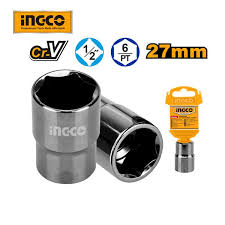 BOCALLAVES HEXAG 27MM ENCASTRE 1/2'' - INGCO HHAST12271 - Imagen 2