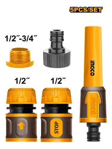 JUEGO DE RIEGO 4 PIEZAS CON ACOPLES DE 1/2" HHCS05122 - Imagen 2