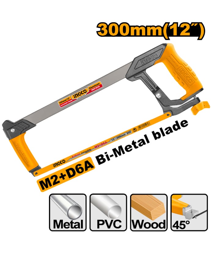 ARCO SIERRA ACERO AJUSTABLE 12`/300MM-INGCO HHF3008 - Imagen 2