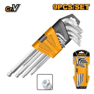 LLAVES HEXAGONALES PTA BOLA X 9PCS-INGCO HHK12091