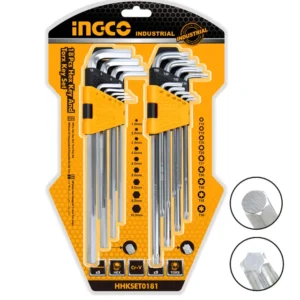 SET X18 LLAVES HEXAGONALES Y TORX INDUSTRIAL HHKSET0181