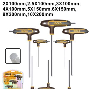 LLAVES ALLEN T BLISTER 8PCS CON MANGOINDUST. INGCO HHKT80818