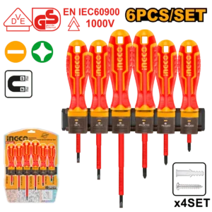 DESTORNILLADORES AISLADOS X6 PCS-INGCO HKISD0608