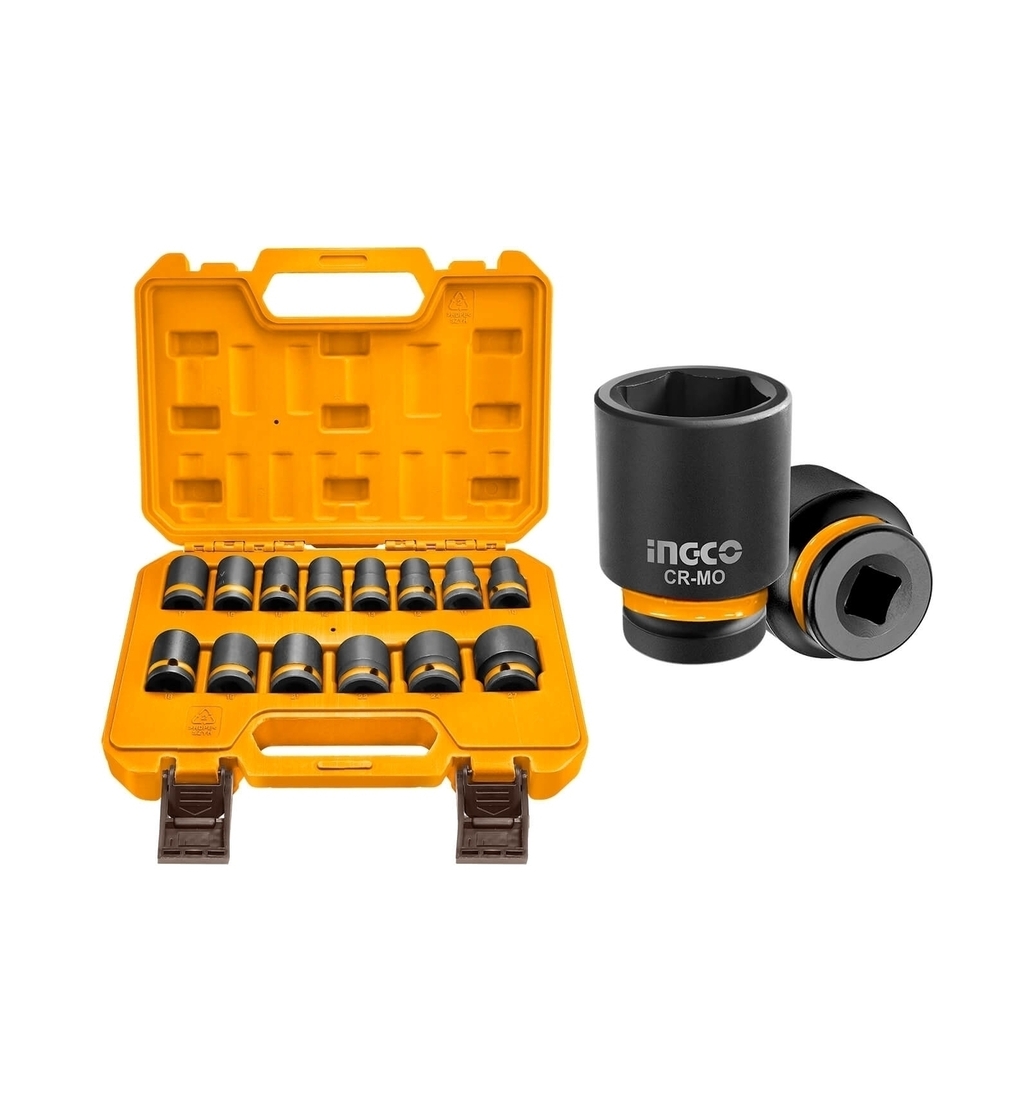 TUBOS DE IMPACTO HEXAGONAL 1/2' 'LARGAS X 14PCS -INGCO HKISSD12141