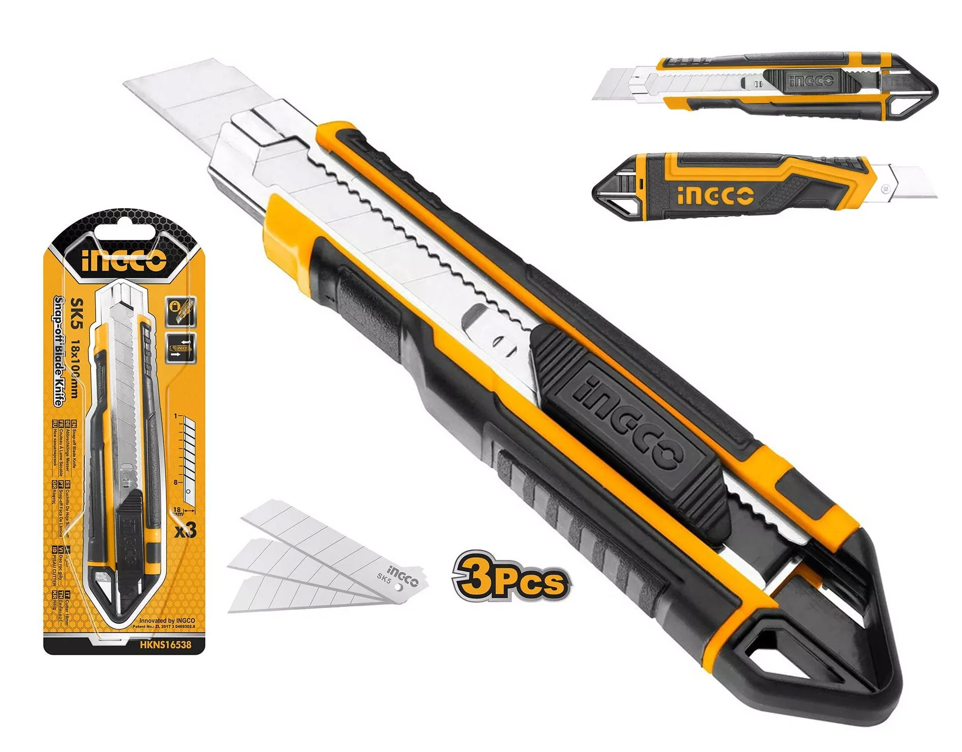 CUTTER PLASTICO 18MM-INGCO HKNS16538