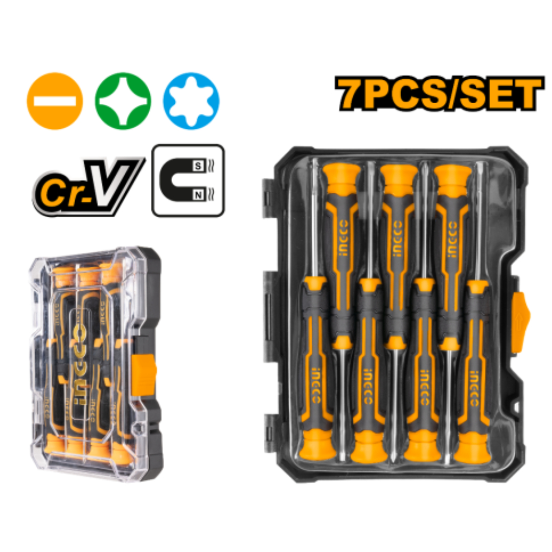 DESTORNILLADORES DE PRECISION SET X7-INGCO HKSD0718