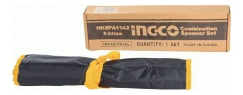 LLAVES COMBINADAS 12 PCS 6-24MM CON ESTUCHE INGCO HKSPA1142 - Imagen 2