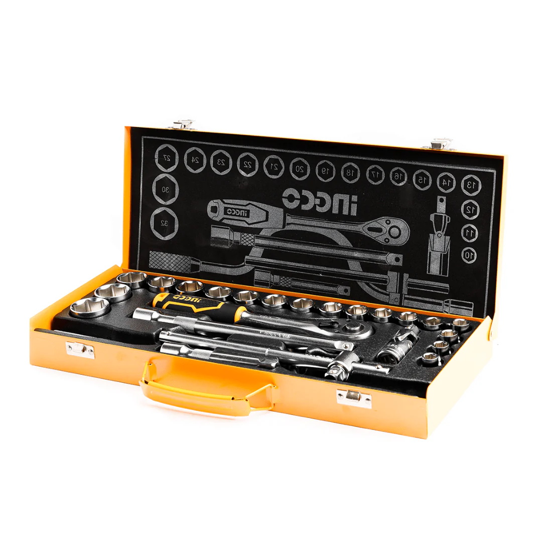 BOCALLAVES MILIMETRICAS 1/2` x24 PCS C/CAJA-INGCO HKTS0243 - Imagen 2