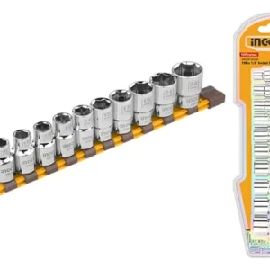 LLAVES Y BOCALLAVES MILIMETRICAS 1/2" X 10PCS-INGCO HKTS12103