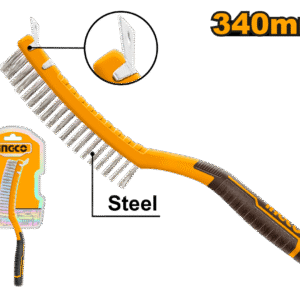 CEPILLO DE ACERO CON MANGO PLASTICO 340MM HKTWB3403