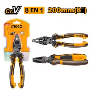 PINZA 8 FUNCIONES EN 1 UNIVERSAL 8'' /200MM-INGCO HMFCP28200