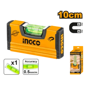 NIVEL DE ALUMINIO MAGNETICO 10CM-INGCO HMSL03101