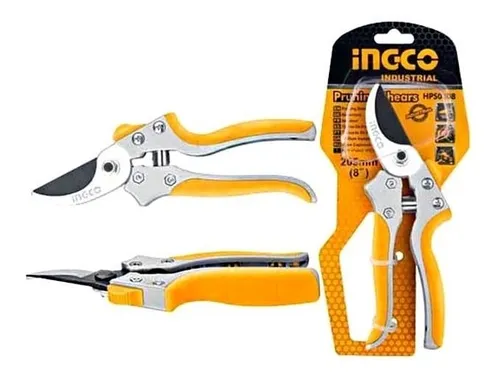 TIJERA DE PODAR 8"/200MM CON TRABA - INGCO HPS0308