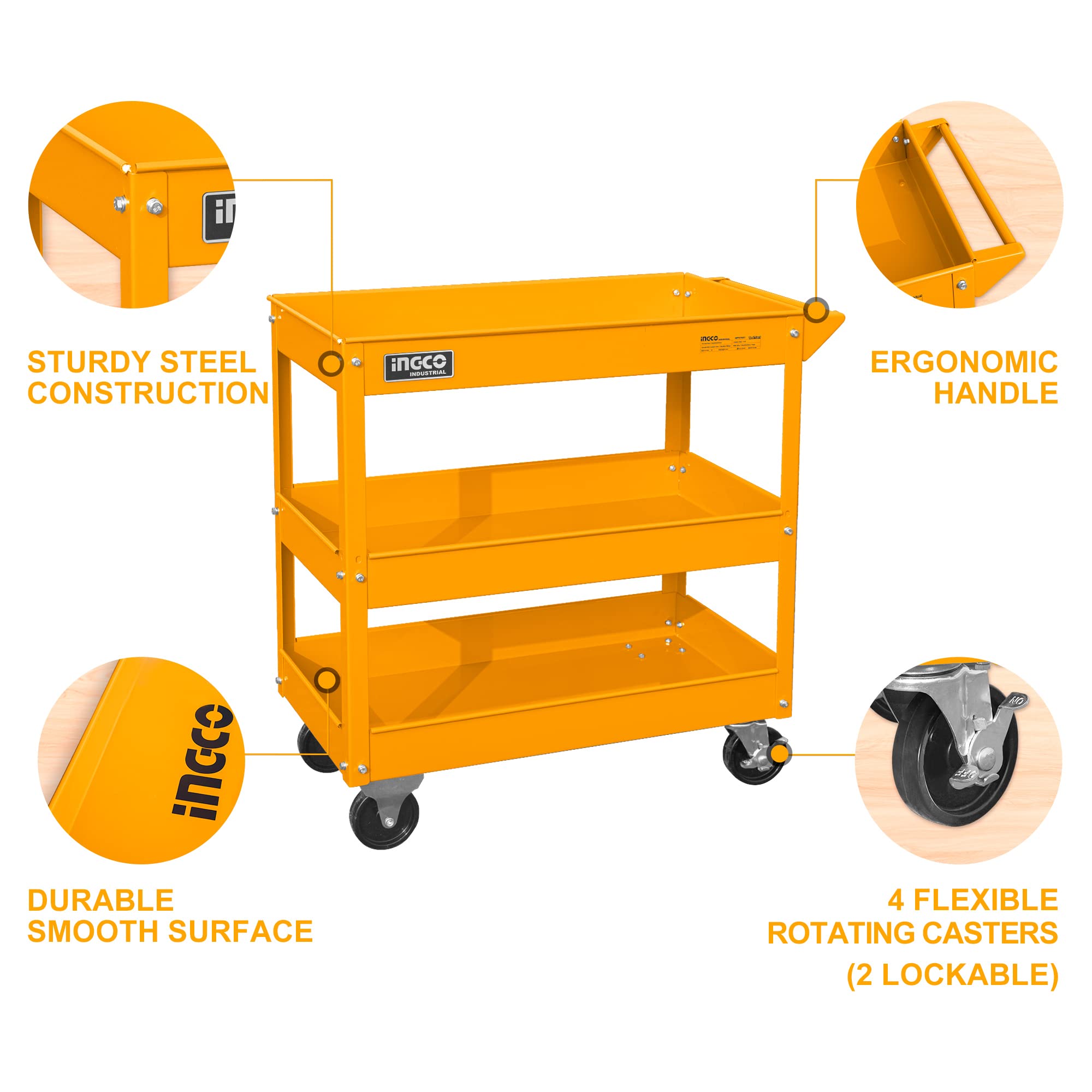 CARRO HERRAMIENTAS 3 NIVELES-INGCO HPTCT031 - Imagen 2