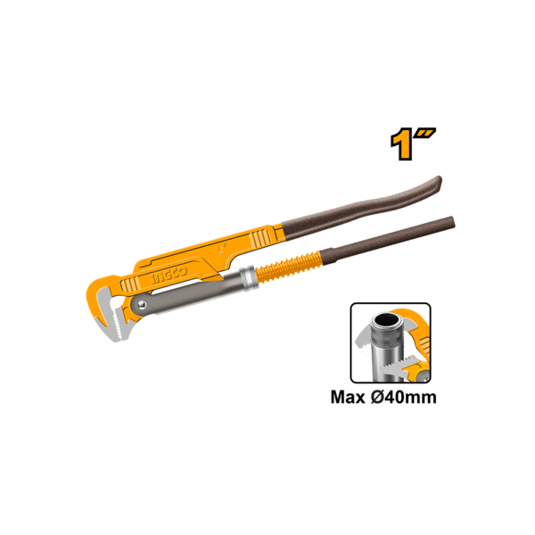 LLAVE PARA CAÑERIA TIPO SUECA APERT 40MM-INGCO HPW04011