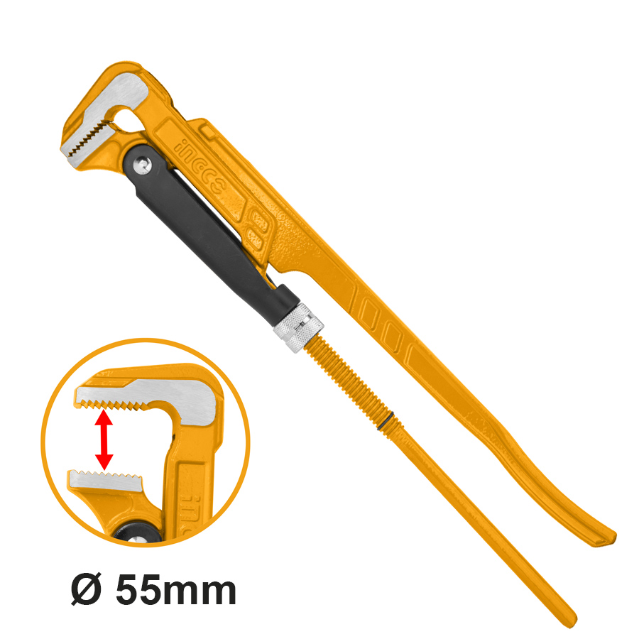 LLAVE PARA CAÑERIA TIPO SUECA APERT 55MM-INGCO HPW04151 - Imagen 2