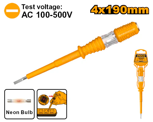 BUSCAPOLO AC 100-500V 4 X190MM-INGCO HSDT1908 - Imagen 2