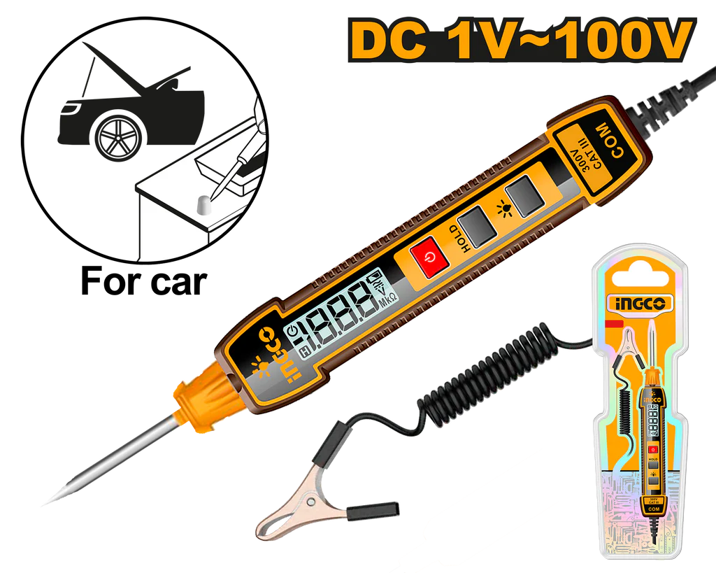 DETECTOR DE VOLTAJE AUTOMOTOR INGCO HSDT41001