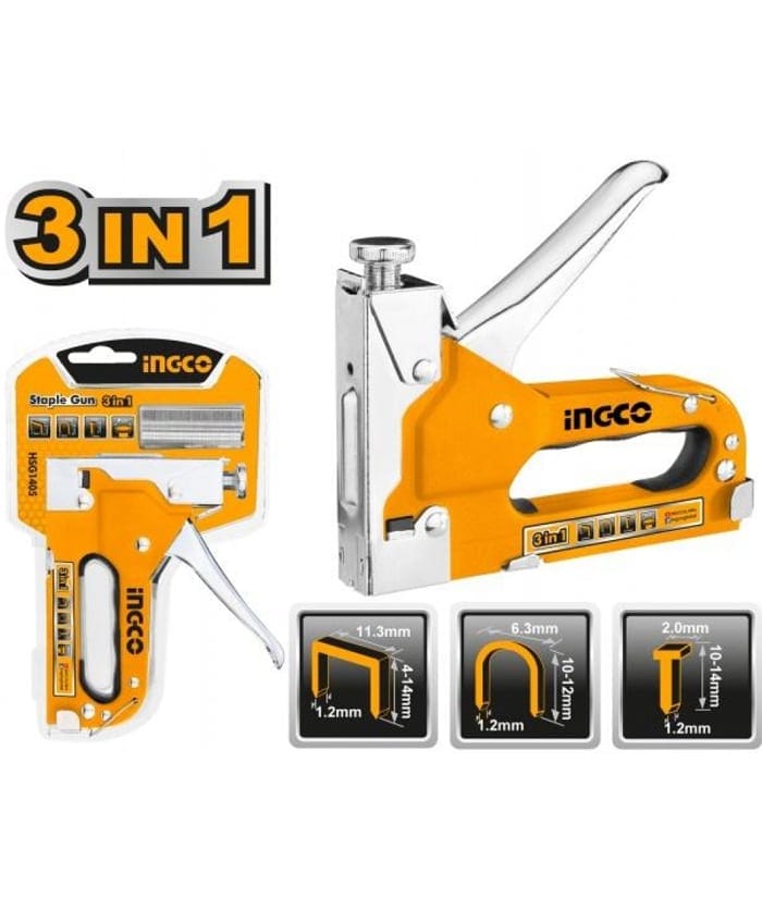 ENGRAMPADORA 1,2 X11,3 X4-14MM AJUSTABLE+GRAMPAS-INGCO HSG1405