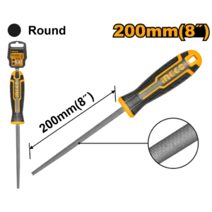 LIMA PARA METAL REDONDA 8` /200MM INDUSTRIAL HSRF088