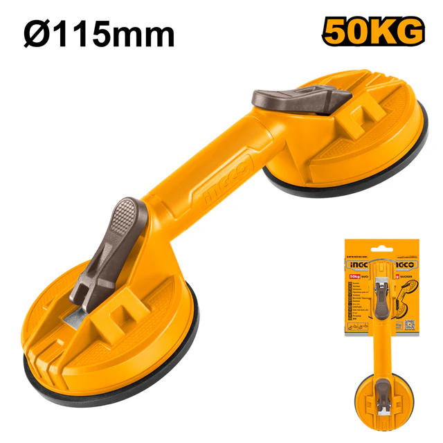 VENTOSA P/CERAMICA DOBLE 115MM 50KG-INGCO HSU025001 - Imagen 2