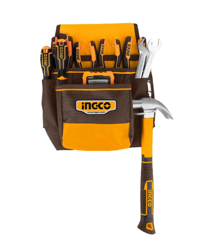 CARTUCHERA PORTA HERRAMIENTAS TELA 9 BOLSILLOS HTBP0101 - Imagen 3