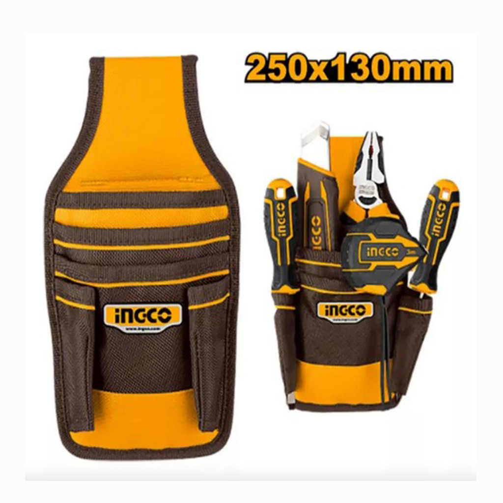 CARTUCHERA PORTA HERRAMIENTAS DE TELA 5 BOLSILLOS HTBP0401