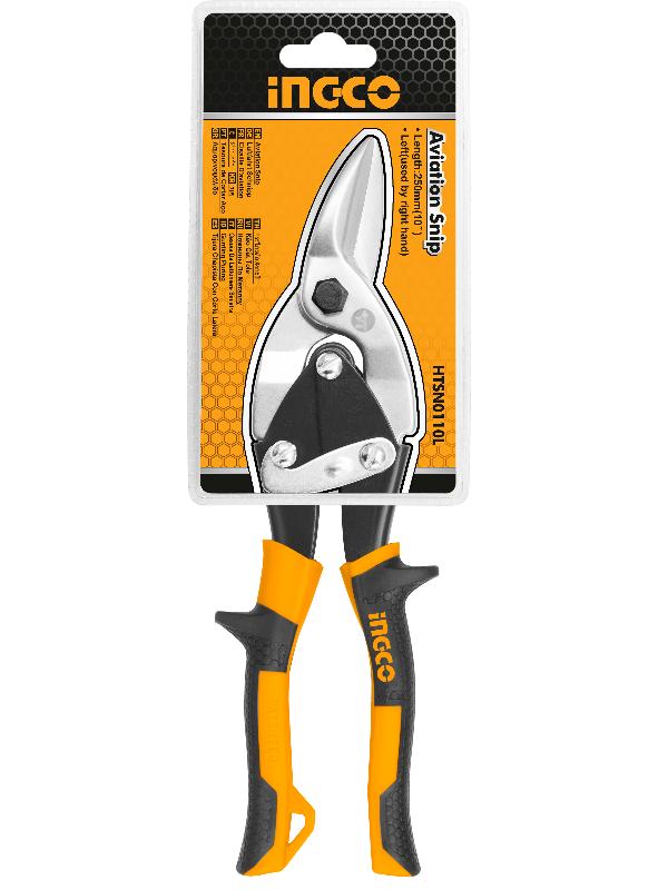 TIJERA AVIACION CORTE IZQUIERDA 10`/250MM -INGCO HTSN0110L