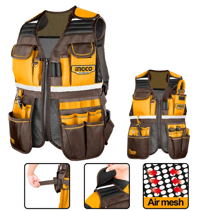 CHALECO PORTAHERRAMIENTAS-INGCO HTVT09028 - Imagen 2