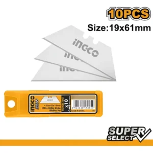 HOJAS PARA CUTTER TRAPEZOIDAL X 10 PCS BLIS. INGCO HUKB61001
