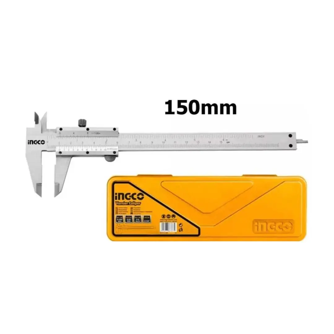 CALIBRE DE ACERO 0-150MM C/ ESTUCHE PLASTICO-INGCO HVC01150 - Imagen 2