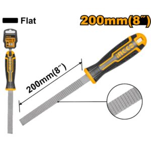 LIMAS ESCOFINA PARA MADERA PLANA 8PLG-INGCO HWFF088