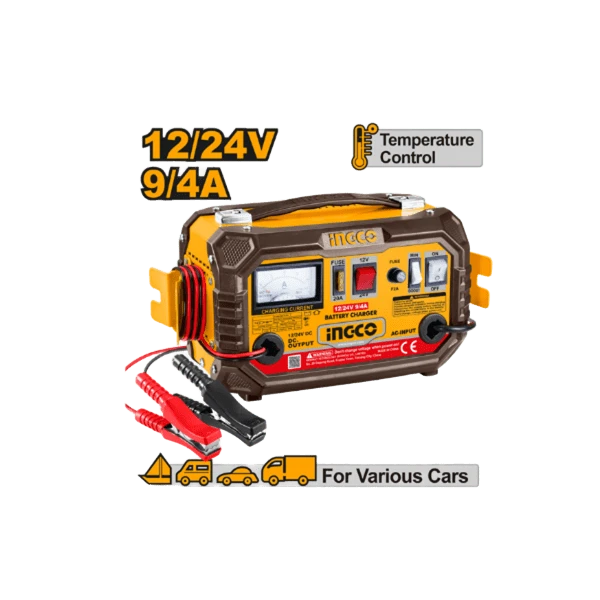 CARGADOR DE BATERIA AUTO 12/24V-INGCO ING-CB1601-4 - Imagen 2